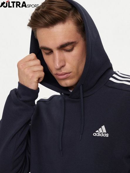 Худі чоловіче Adidas Hooded Sweatshirt Sportswear Essentials Fleece 3-Stripes IJ6473 ціна