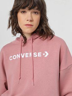 Худи женское Converse Wordmark Fleece Hoodie10025690-698 цена