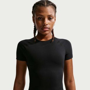 Женская футболка NIKE W NK DF UNVRSA SS TOP SNL IO1271-010 цена