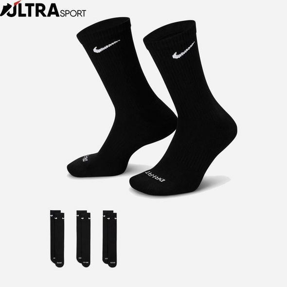 Шкарпетки Nike U Everyday Plus Cush Crew SX6888-010 ціна