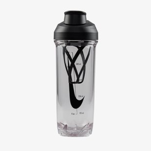 Пляшка Nike Tr Recharge Shaker Bottle 2.0 24 Oz Clear/Black/Black/Black N.101.0724.910.24 ціна