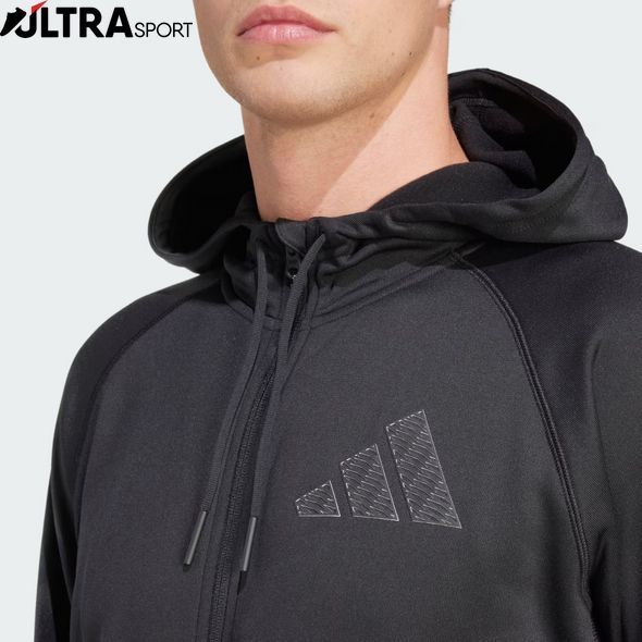 Кофта мужская Black Game and Go Training Full-Zip IN5560 цена