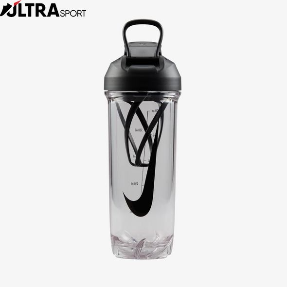 Бутылка Nike Tr Recharge Shaker Bottle 2.0 24 Oz Clear/Black/Black/Black N.101.0724.910.24 цена