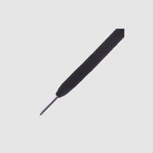 Шнурки MR. LACY FLATTIES METAL TIP BLACK/SILVER цена