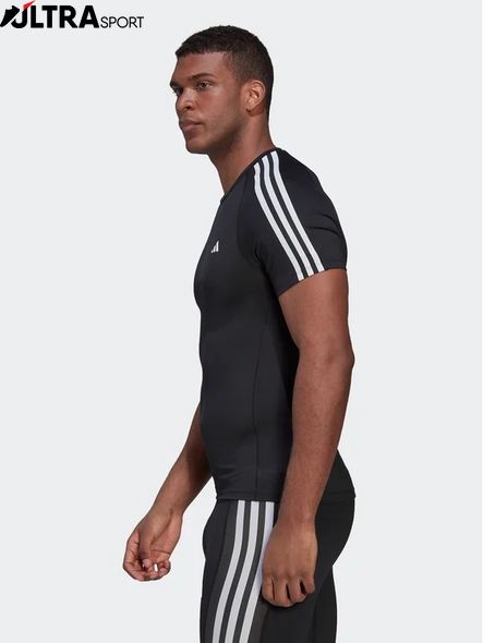 Футболка чоловіча Adidas Techfit 3-Stripes Training Hd3525 ціна