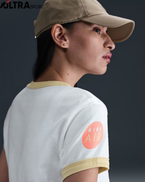 Женская футболка Nike Sportswear Club Moto Tee HQ1707-100 цена