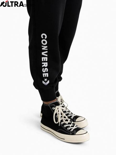 Брюки жіночі спортивні CONVERSE Wordmark Fleece Emb модель 10024542-001 ціна