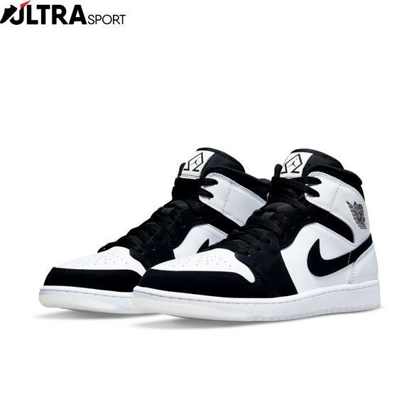 Кроссовки мужские Air Jordan 1 Mid Se White/Black DH6933-100 цена