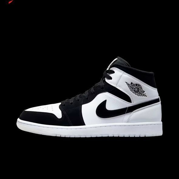 Кроссовки мужские Air Jordan 1 Mid Se White/Black DH6933-100 цена