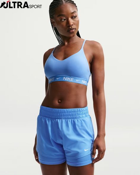Жіночі шорти NIKE W NK ONE DF MR 3IN 2N1 DX6012-413 ціна