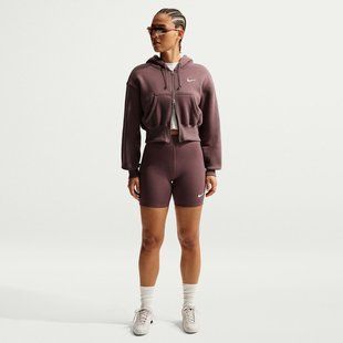 Толстовка жіноча Nike W Phnx Flc Crop HV2426-502 ціна