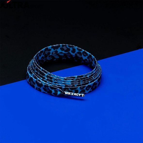 Шнурки Mr.Lacy Printies Leopard Royal Blue цена