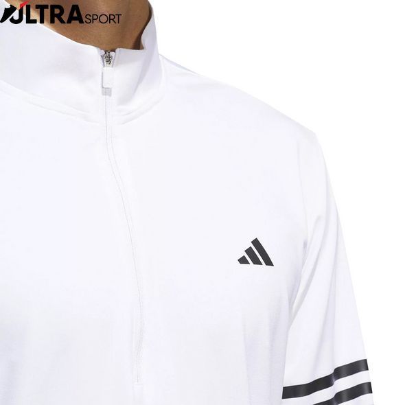 Кофта чоловіча Adidas Golf 3-Stripe 1/4-Zip Pullover Sweatshirt IQ2918 ціна