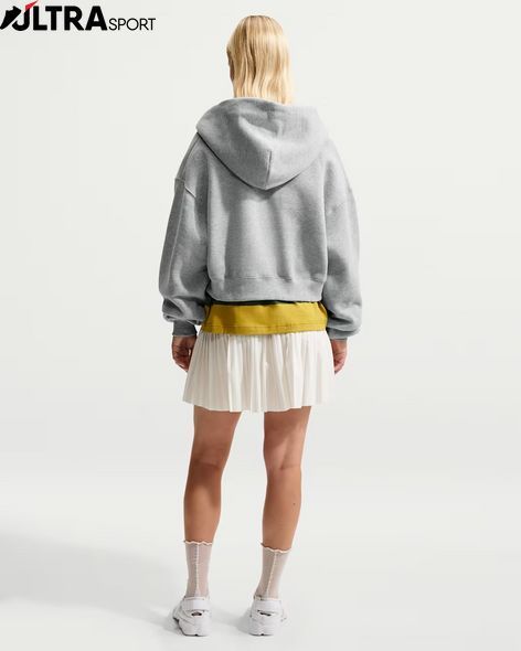 Жіноча толстовка NIKE W NK STDO FLC MW OS CRP FZ HDY IM8499-063 ціна