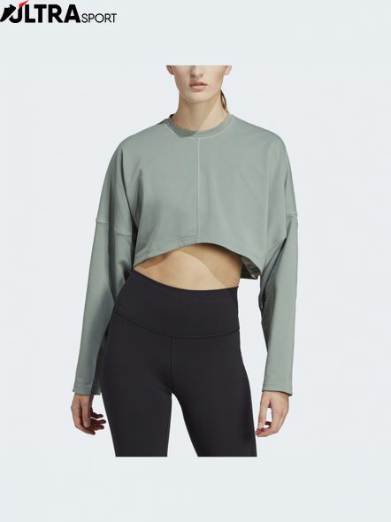 Свитшот Yoga Studio Crop Sweatshirt HR5086 цена