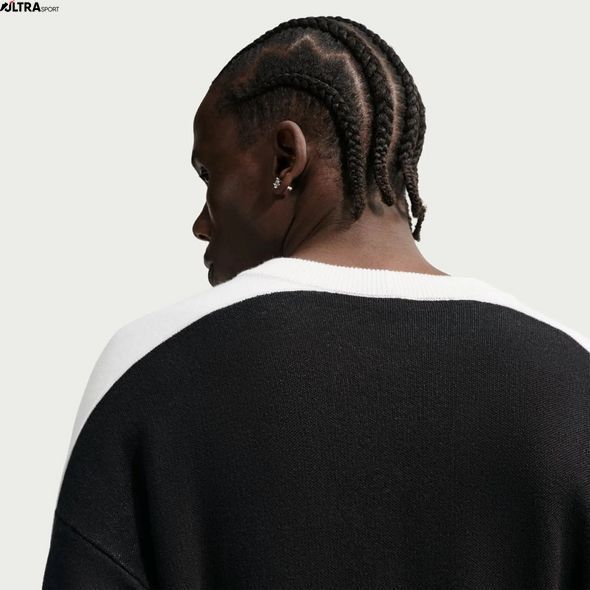Чоловічий лонгслів NIKE M NK CLUB SWEATER JERSEY II1196-010 ціна