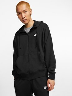 Кофта Мужская Nike Nsw Club Hoodie Fz Ft BV2648-010 цена