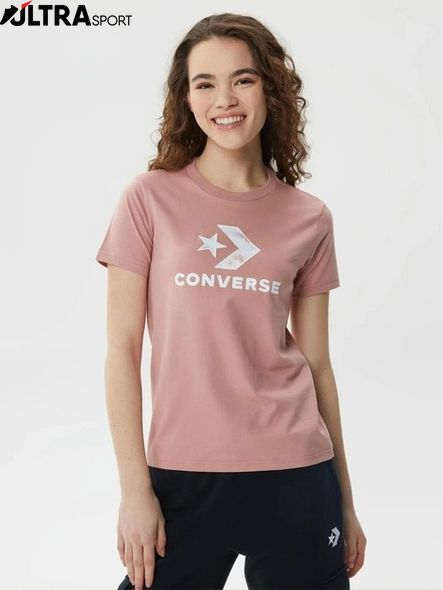 Футболка жіноча Converse Star Chevron Tee Vapor Violet 10024538-296 ціна