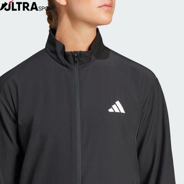 Куртка жіноча Train Essentials 3-Stripes Woven Warm-Up Jack JD6539 ціна