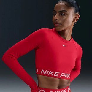 Женский лонгслив Nike Pro Df 365 Crop Ls FV5484-657 цена