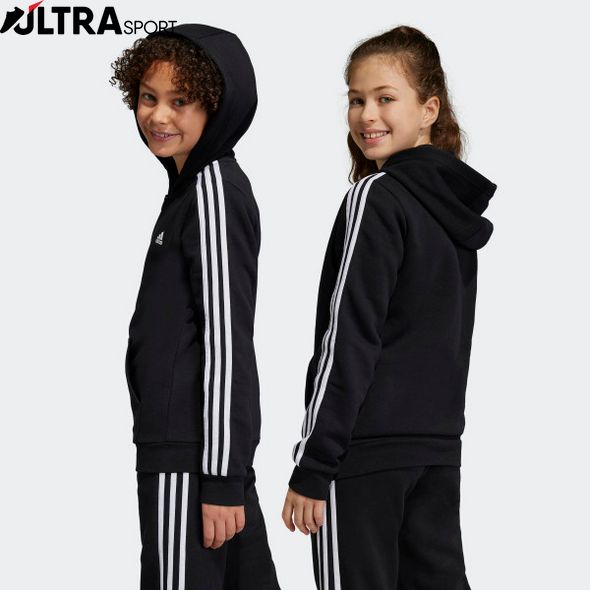 Худи детское Essentials 3-Stripes Fleece Full-Zip Sportswear HR6331 цена