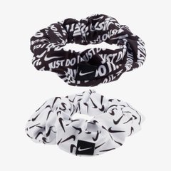 Пов'Язка На Голову Nike Gathered Hair Ties 2.0 2 Pk White/Black/Black Osfm N.100.2455.127.OS ціна