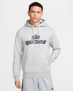 Чоловіча толстовка NIKE M NK CLUB BB PO HDY NSW GFX HJ2159-063 ціна