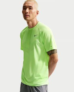 Мужская футболка NIKE M NK DFADV STRIDE SS TOP HV5203-377 цена