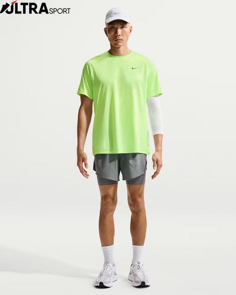 Мужская футболка NIKE M NK DFADV STRIDE SS TOP HV5203-377 цена