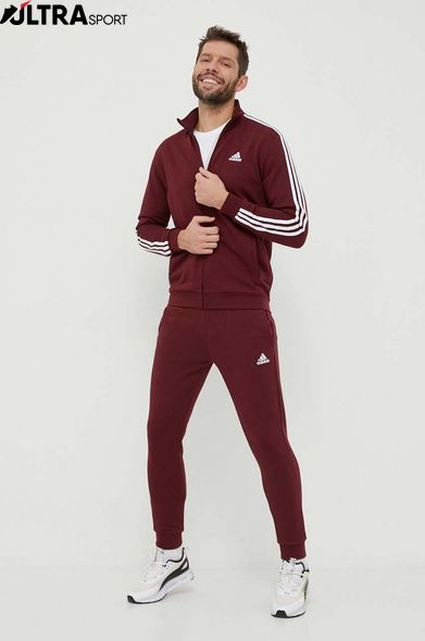 Спортивний костюм чоловічий Adidas Sportswear Basic 3-Stripes French Terry Ic6751 ціна