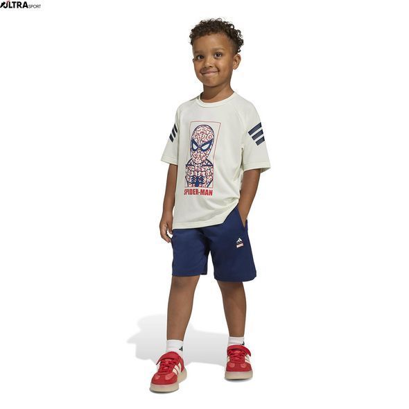 Комплект детский: футболка и шорты ADIDAS MARVEL SPIDER-MAN SPORT Sportswear JZ3544 цена