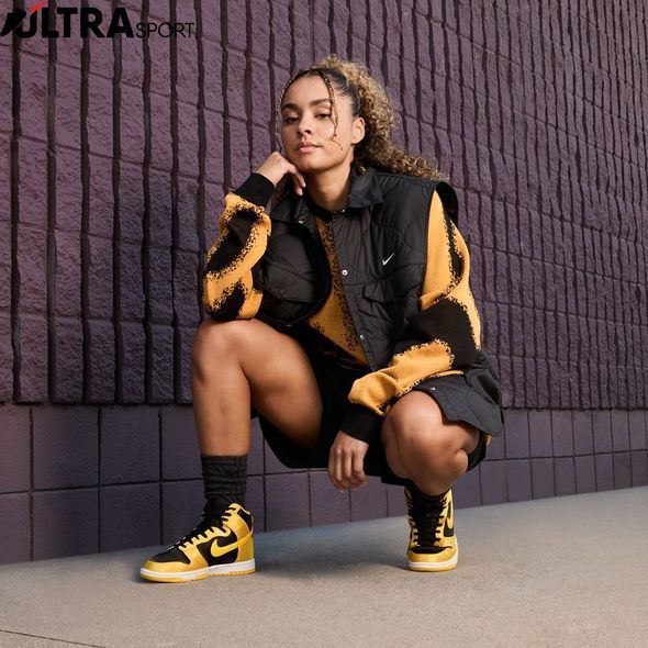 Кроссовки Nike W Dunk High Satin Goldenrod FN4216-001 цена
