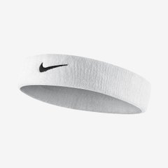 Пов'Язка На Голову Nike Swoosh Headband White/Black Osfm N.NN.07.101.OS ціна