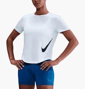Жіноча футболка NIKE W NK TEMPO SWSH HBR DF SS TOP HV2772-100 ціна