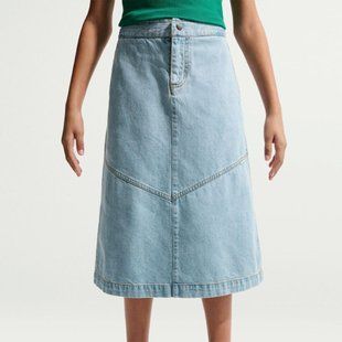 Женская юбка NIKE G NSW CLN DENIM MIDI SKIRT IM8718-440 цена