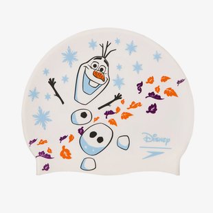 Дитяча шапочка Speedo Frozen 2 Olaf Slogan Cap Ju White/Blue 8-083864284 ціна