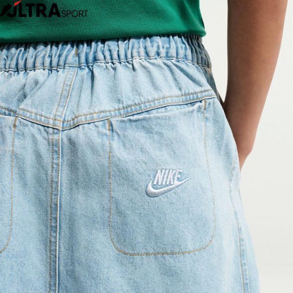Женская юбка NIKE G NSW CLN DENIM MIDI SKIRT IM8718-440 цена