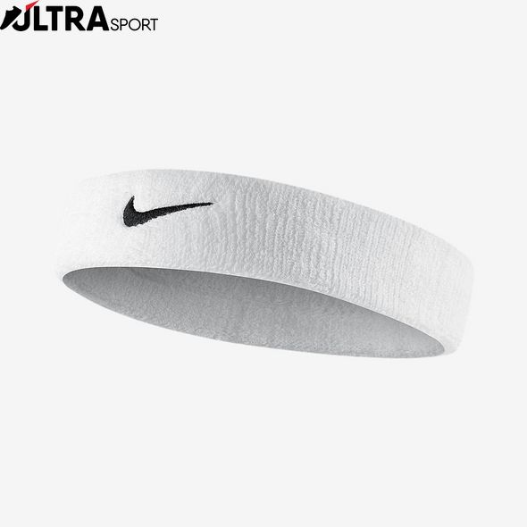 Повязка На Главу Nike Swoosh Headband White/Black Osfm N.NN.07.101.OS цена