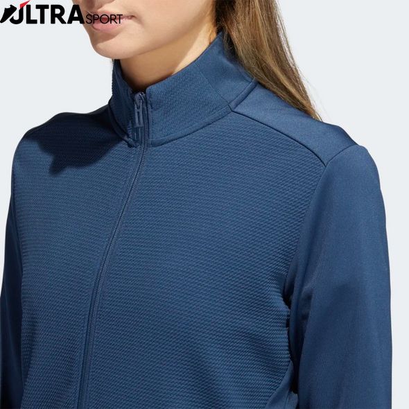 Кофта Adidas Textured Full-Zip Jacket Blue HA3394 ціна