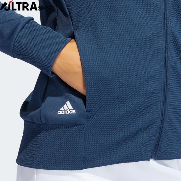 Кофта Adidas Textured Full-Zip Jacket Blue HA3394 цена