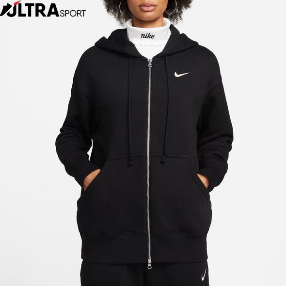 Толстовка Nike W Nsw Style Flc Fz Hoodie Os DQ5758-010 ціна