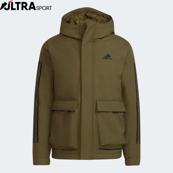 Куртка З Капюшоном Utilitas 3-Stripes Adidas GT1691 ціна