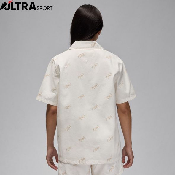 Рубашка женская Air Jordan Aop Wvn Top Beige FN5769-133 цена