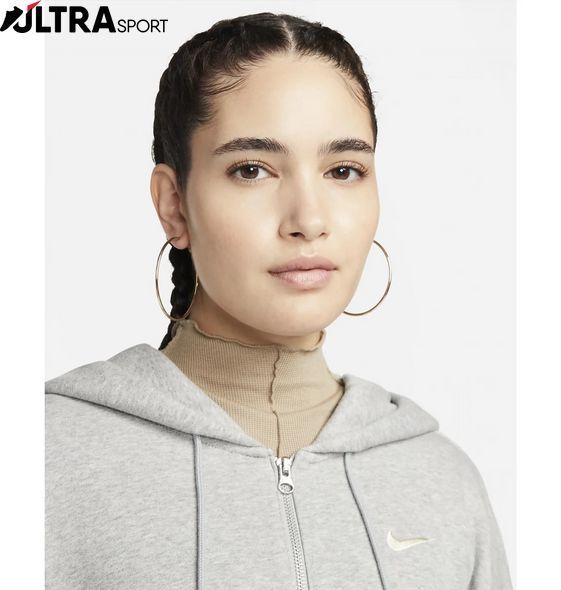 Женская толстовка Nike Sportswear Phoenix Fleece Oversized Full-Zip Hoodie Dq5758-063 цена