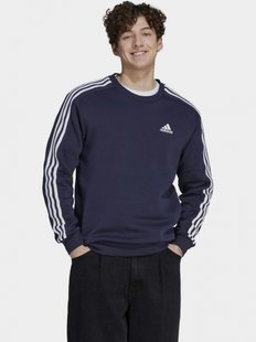 Свитшот мужской adidas Essentials Fleece 3-Stripes IJ6469 цена