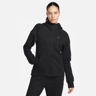 Толстовка Nike W Nsw Tch Flc Wr Fz Hdy FB8338-010 цена