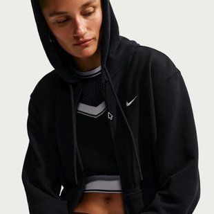 Толстовка жіноча NIKE W NK STDO FLC LW STD FZ HDY IM8114-001 ціна