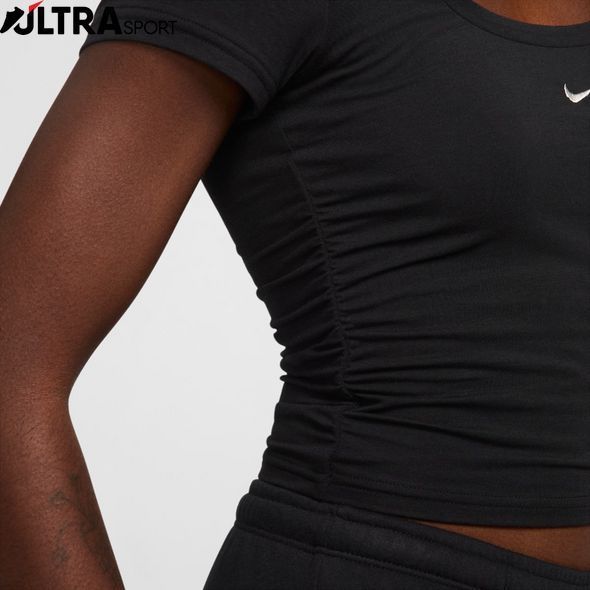 Женская футболка NIKE W NSW CHLL SS SQR NCK TO FZ7990-010 цена