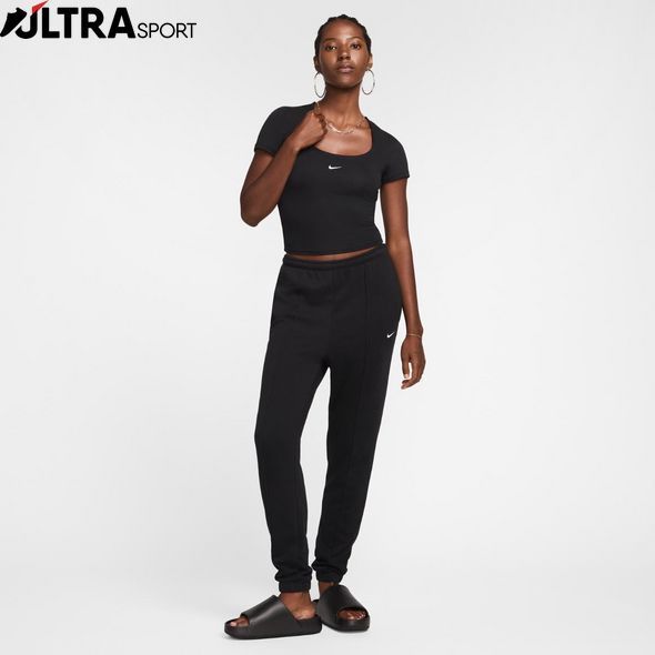 Женская футболка NIKE W NSW CHLL SS SQR NCK TO FZ7990-010 цена