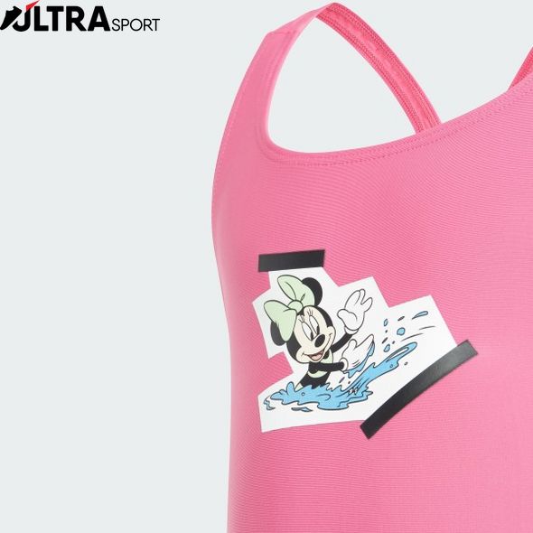 Сплошной детский купальник adidas x Disney Minnie Vacation Memories 3-Stripes Sportswear IT8613 цена